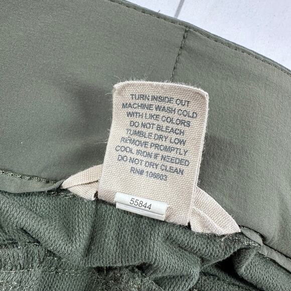 Duluth Trading Co Pants Womens 8 Green Flexpedition Skinny Nylon Hiking Pull On - Picture 5 of 11